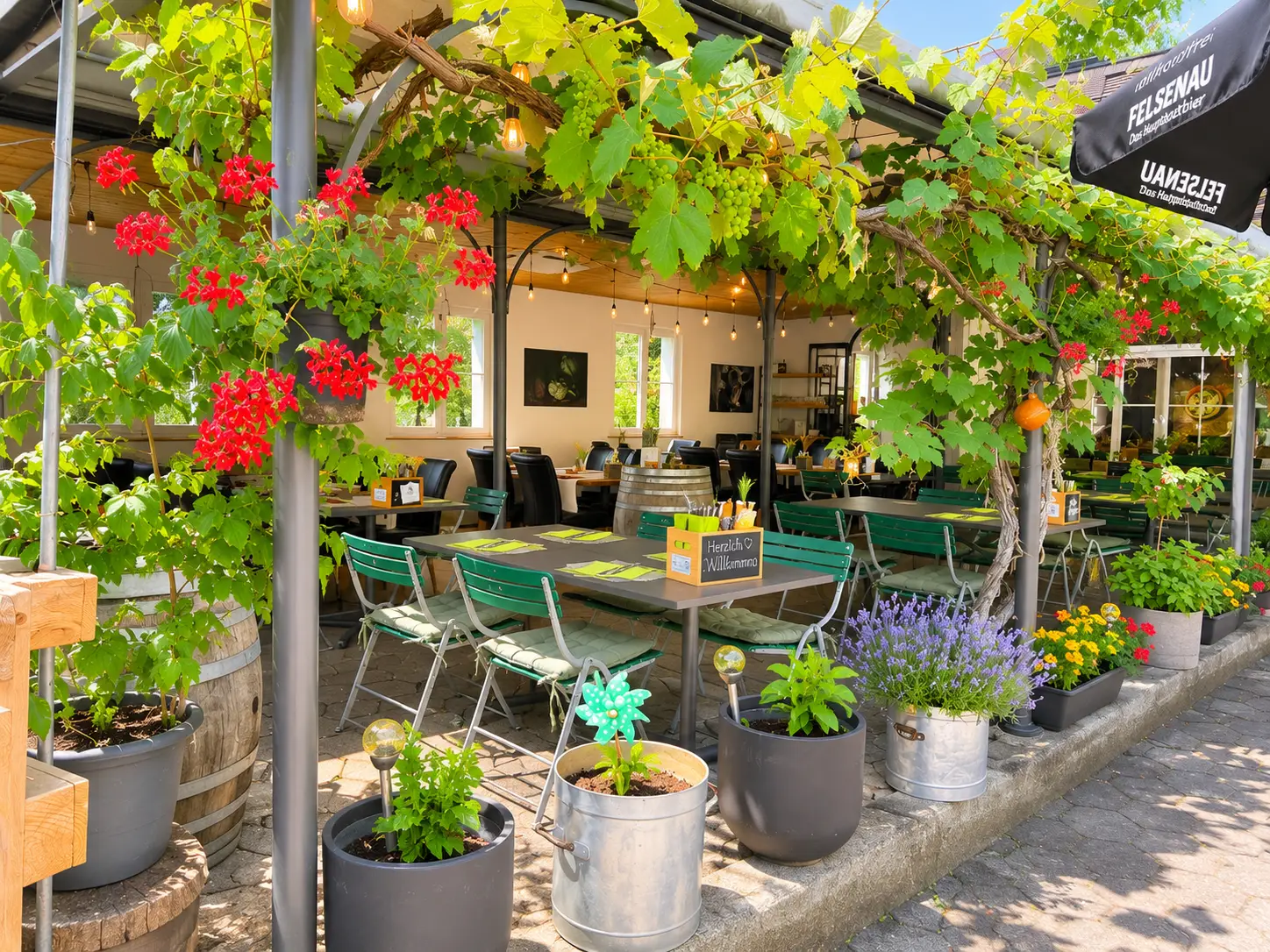 Restaurant Stadtgarten Wangen – Garten und Terrasse
