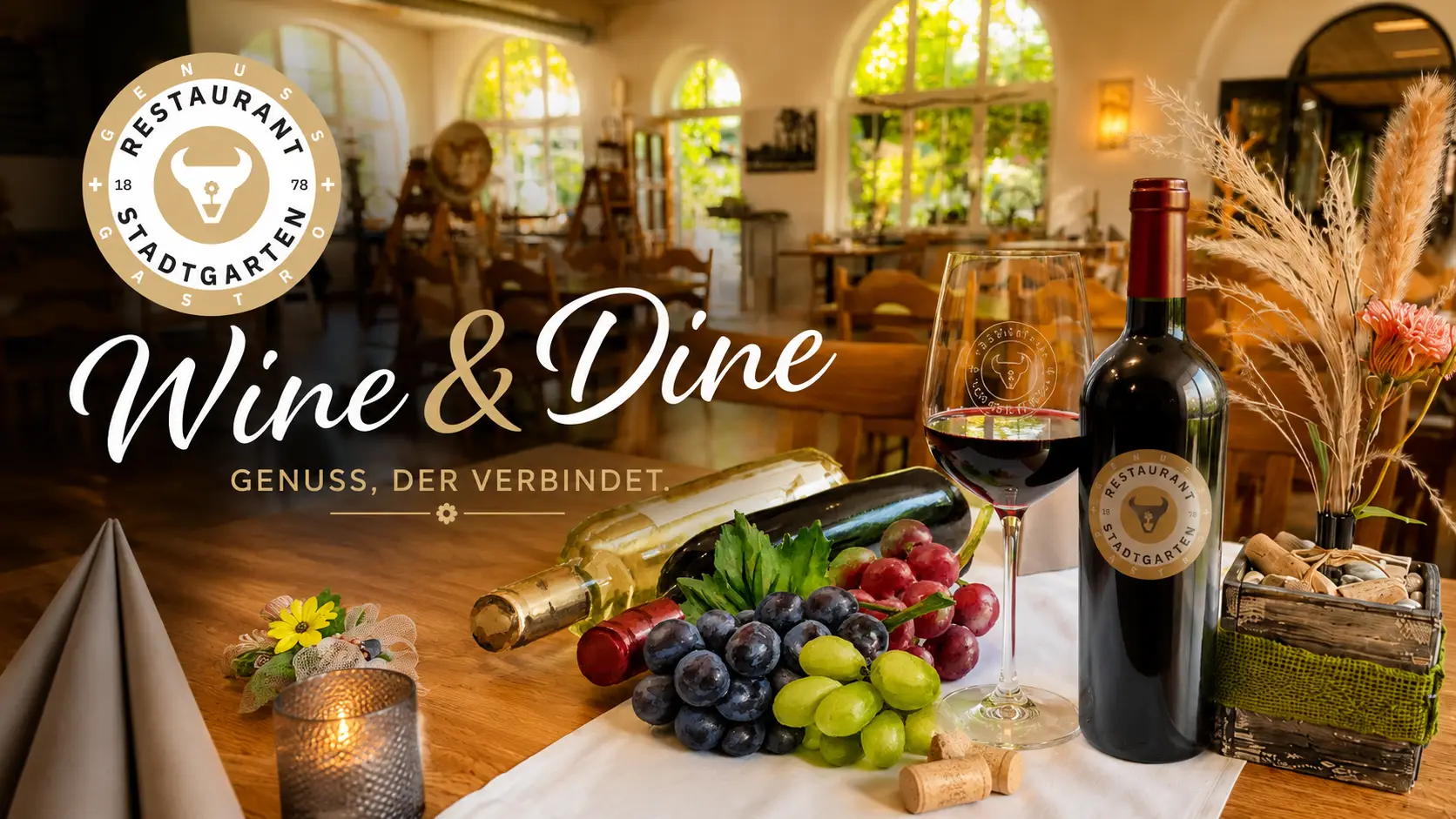 Restaurant Stadtgarten Wangen – Wine and Dine, ein Genussabend